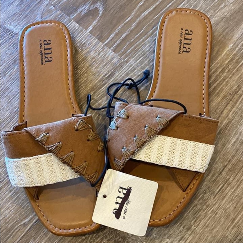 Super cute slip on sandals